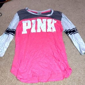 A pink quarter sleeve